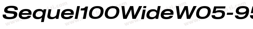 Sequel100WideW05-95 Regular字体转换